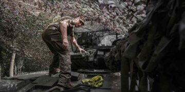 Dei soldati ucraini vicino a Kupyansk