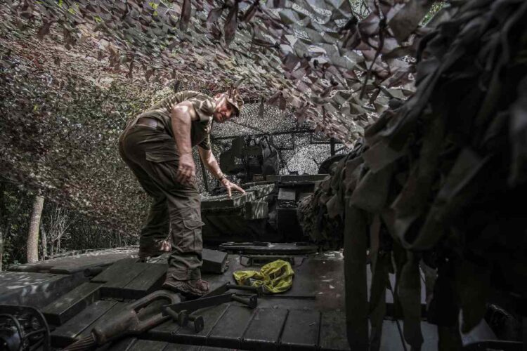 Dei soldati ucraini vicino a Kupyansk