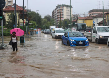 Esondazione del fiume Seveso in zona Testi e Isola, Milano, 22 settembre 2025@ANSA