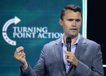 Founder and President of Turning Point Action, Charlie Kirk@ANSA