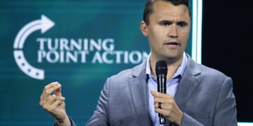 Founder and President of Turning Point Action, Charlie Kirk@ANSA
