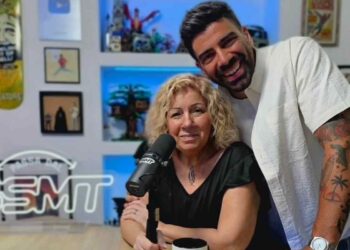 Gianluca Gazzoli con la mamma