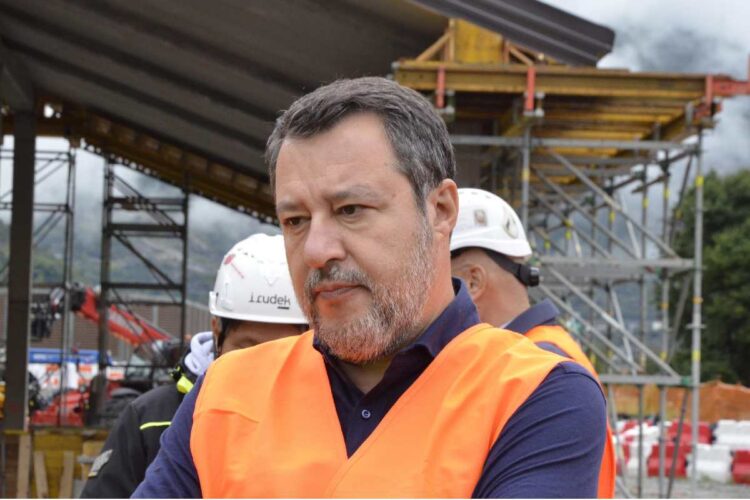 Il ministro delle Infrastrutture e dei trasporti, Matteo Salvini