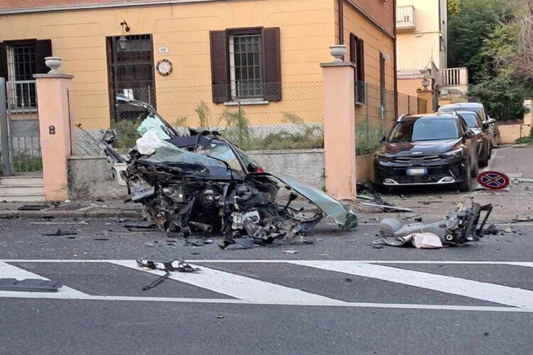 Il punto in cui è avvenuto l'incidente a Bologna