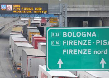 Il tratto dell'autostrada A1 tra Bologna e Firenze