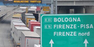 Il tratto dell'autostrada A1 tra Bologna e Firenze