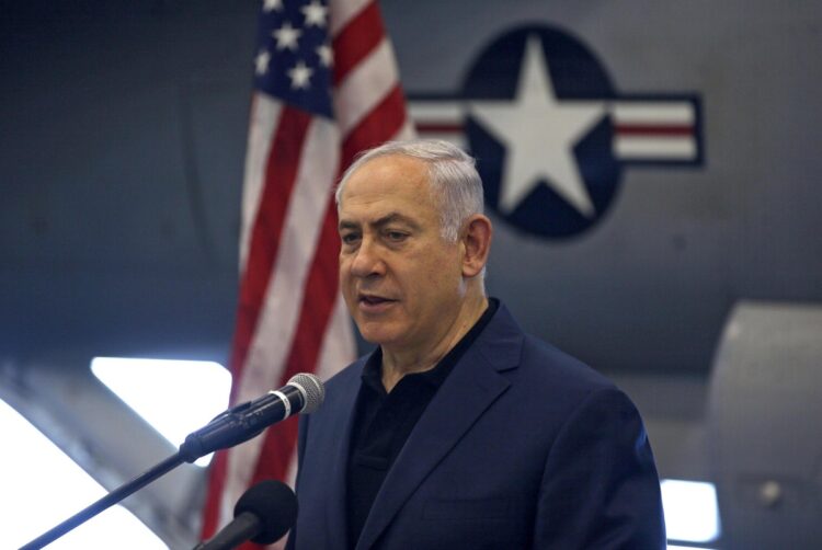 Israeli Prime Minister Netanyahu tours USS George H.W.Bush@ANSA
