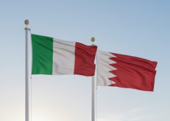 Le bandiere di Italia e Bahrein