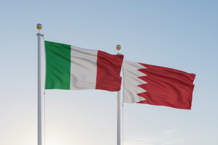 Le bandiere di Italia e Bahrein