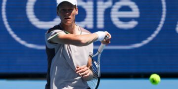 Jannik Sinner contro Caper Ruud a Melbourne, 11 gennaio 2024