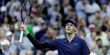 Jannik-Sinner-of-Italy-celebrates-his-victory-against-Alexander-Bublik@ANSA