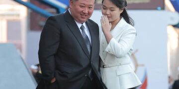 Kim Jong-un e sua figlia Kim Ju-ae