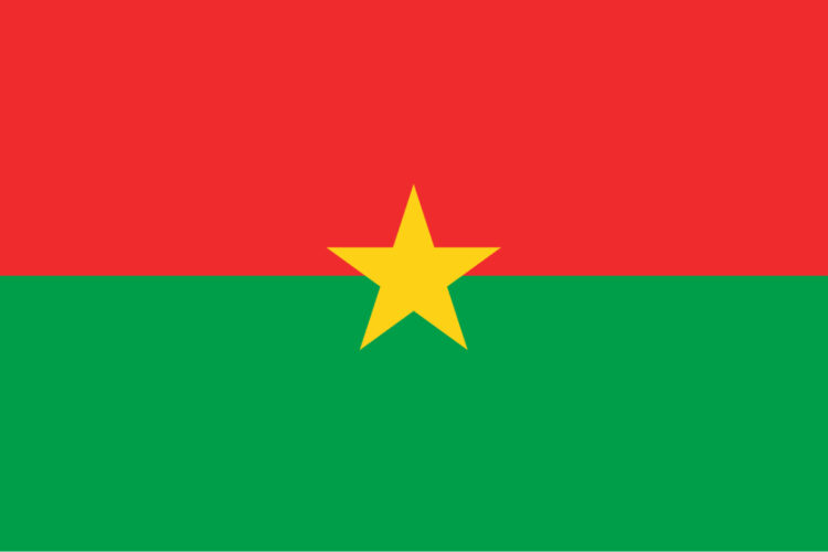 La bandiera del Burkina Faso