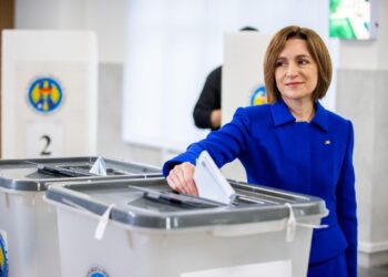 La presidente della Moldavia Maia Sandu