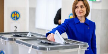 La presidente della Moldavia Maia Sandu