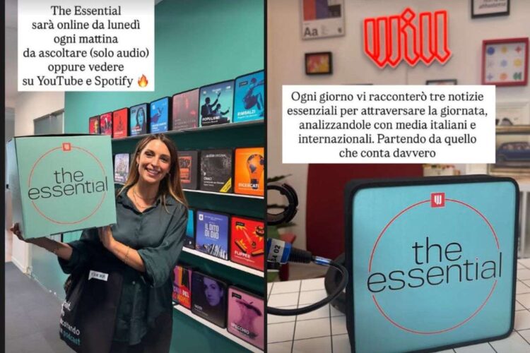 Le storie con cui Chiara Piotto ha annunciato l'inizio della nuova avventura con The Essential