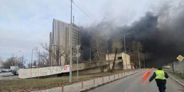 Massiccio attacco russo in Ucraina@ANSA-MINISTERO INTERNI UCRAINO