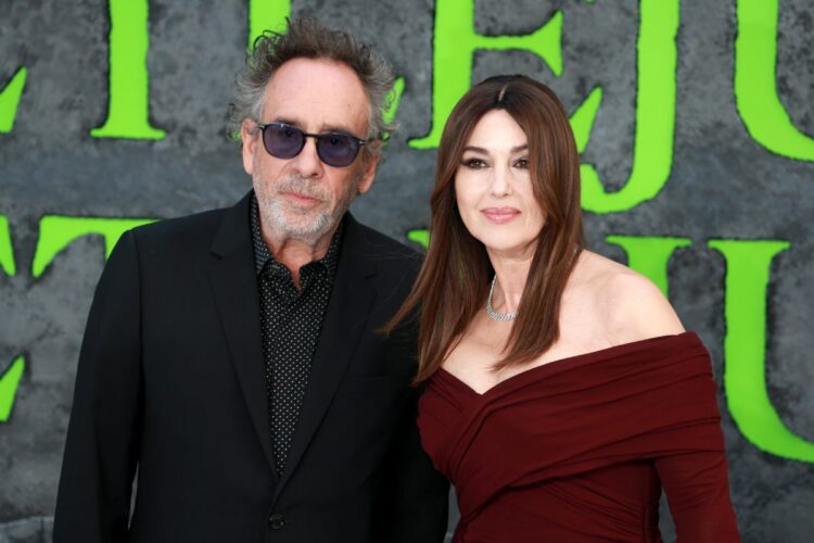 Monica Bellucci e Tim Burton alla prima del film Beetlejuice Beetlejuice