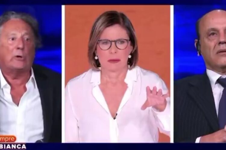 Screenshot dalla trasmissione - E' Sempre Carta Bianca - CREDIT_Rete4
