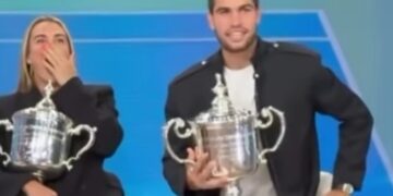 Siparietto divertente tra Sabalenka e Alcaraz