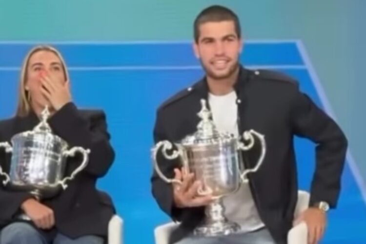 Siparietto divertente tra Sabalenka e Alcaraz