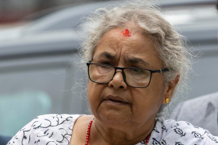 Un primo piano di Sushila Karki