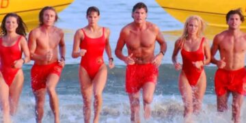 Un'immagine dei protagonisti di baywatch