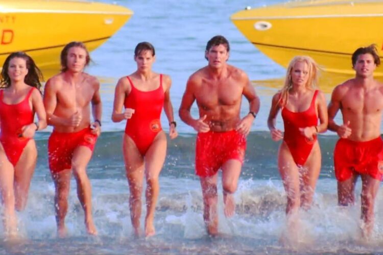 Un'immagine dei protagonisti di baywatch