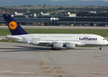 Un aereo di Lufthansa