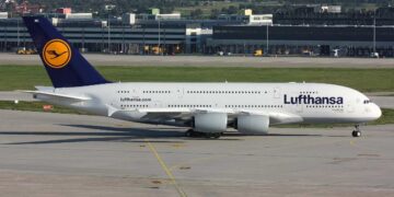 Un aereo di Lufthansa