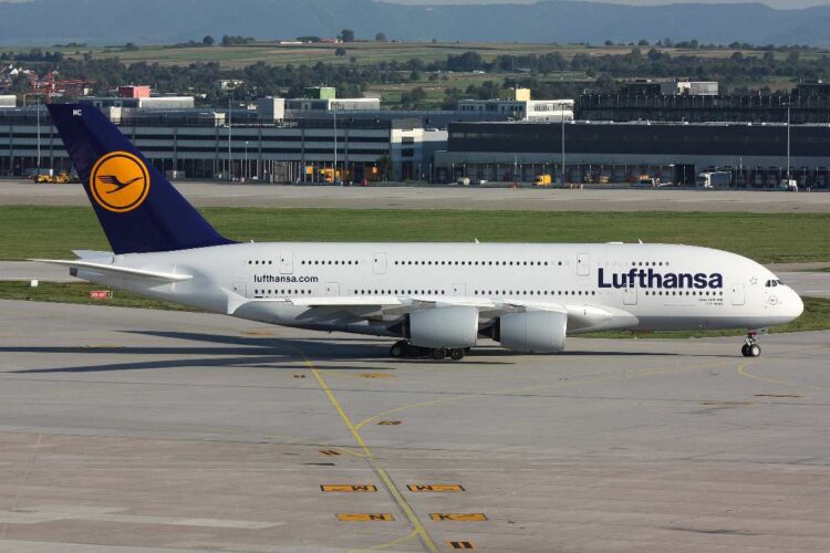 Un aereo di Lufthansa