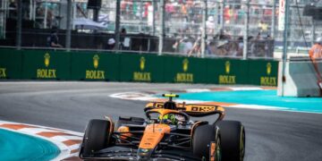Una vettura della McLaren di Formula 1