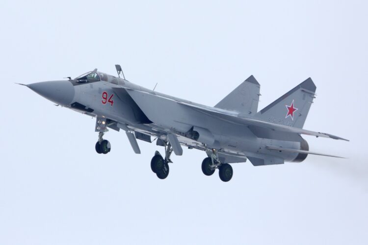 Uno dei MIG-31 russi che ha violato lo spazio aereo dell'Estonia