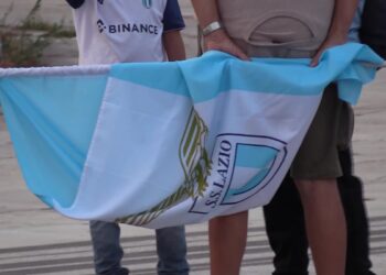 Una bandiera della Lazio