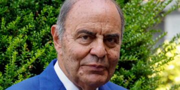 Un primo piano di Bruno Vespa