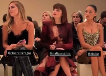 Chiara Ferragni, Annalisa ed Elodie assistono alla Milano Fashion Week