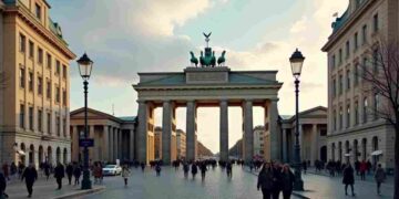 certificati linguistici falsi, la porta di brandeburgo a Berlino