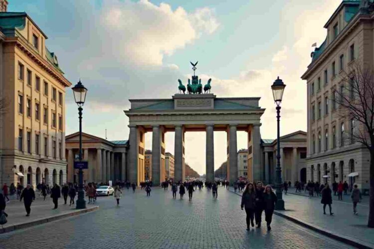 certificati linguistici falsi, la porta di brandeburgo a Berlino