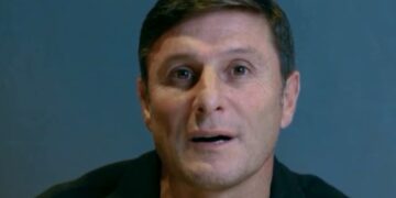 Un primo piano di Javier Zanetti