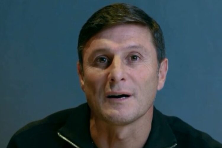 Un primo piano di Javier Zanetti