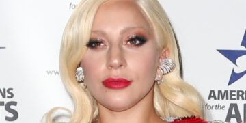 Un primo piano di Lady Gaga