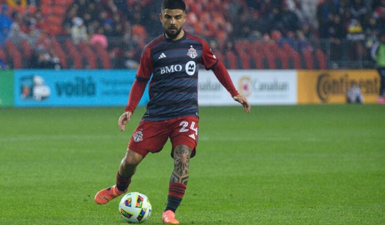 Lorenzo Insigne durante la partita Toronto Fc - New York City Fc