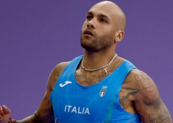 Marcell Jacobs in gara