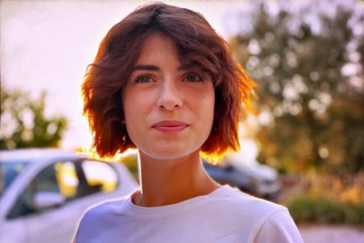 Un primo piano di Maria Chiara Giannetta, l'attrice che interpreta Blanca