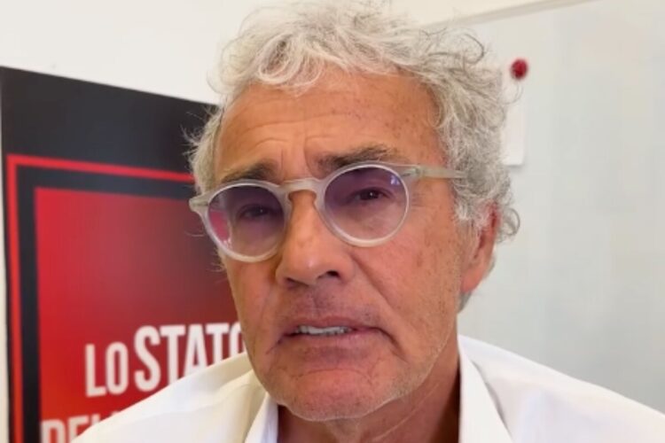 Un primo piano di Massimo Giletti