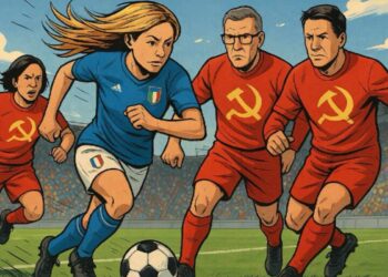 Il post pubblicato su Instagram da Fratelli d'Italia: Meloni calciatrice dribbla Conte e Schlein