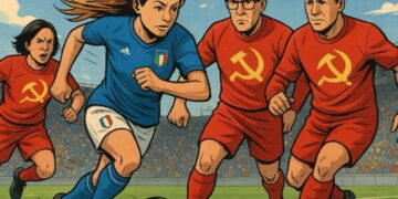 Il post pubblicato su Instagram da Fratelli d'Italia: Meloni calciatrice dribbla Conte e Schlein