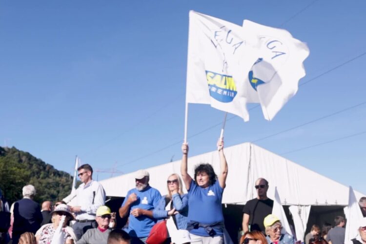 Il popolo leghista a Pontida