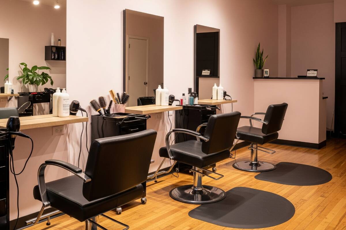 Il salone di un parrucchiere
