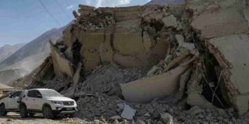 terremoto in Afghanistan, macerie della città